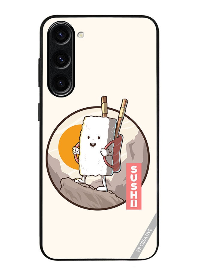 VR CREATIVE Protective Case Cover For Samsung Galaxy S23 Plus Travel Sushi Design Multicolour - Image 1