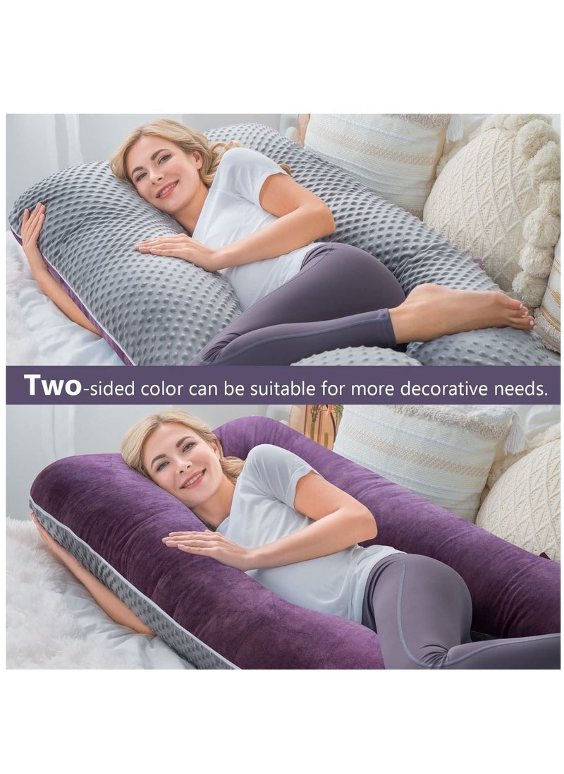 molody Luxury Body Pregnancy Pillow Back Pain Support With Soft Cover - Jumbo Size  - Image 3