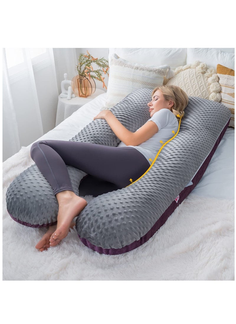 molody Luxury Body Pregnancy Pillow Back Pain Support With Soft Cover - Jumbo Size  - Image 4