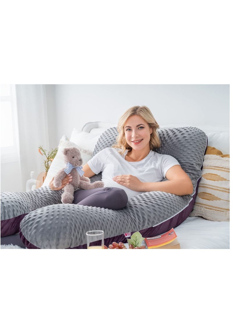 molody Luxury Body Pregnancy Pillow Back Pain Support With Soft Cover - Jumbo Size  - Image 5