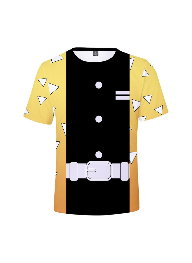 Loquat - 3D Digital Printed Cardigan Short Sleeved Top Cosplay Suit - Image 1