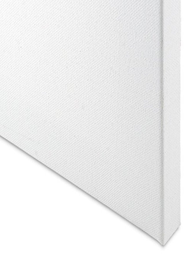 Eascan Art Painting Drawing and Sketch Accessories Cotton Medium Grain Primed Stretched Painting Canvas Set of 2 10 Oz (10" x 10"_White) - Image 2