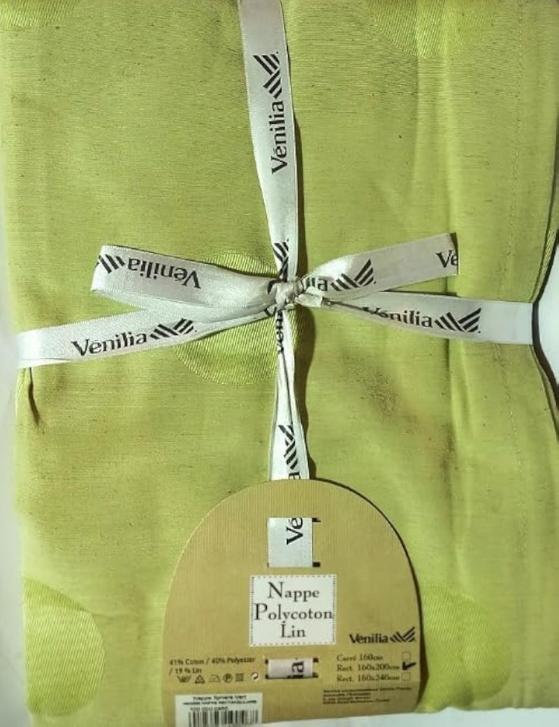 Venilia rectangular table cloth 1.60 * 2.4 m green