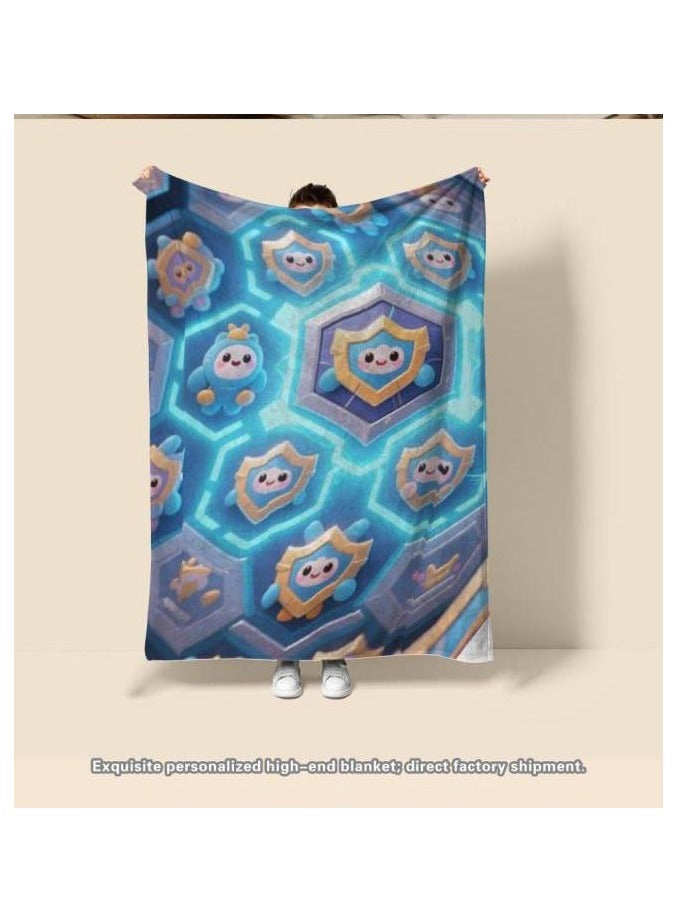 general Children's or student cartoon flannel thin blanket (warm and comfortable, suitable for sleep, games) 100cm*150cm - Image 1