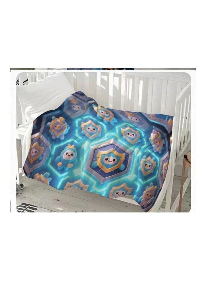 general Children's or student cartoon flannel thin blanket (warm and comfortable, suitable for sleep, games) 100cm*150cm - Image 3