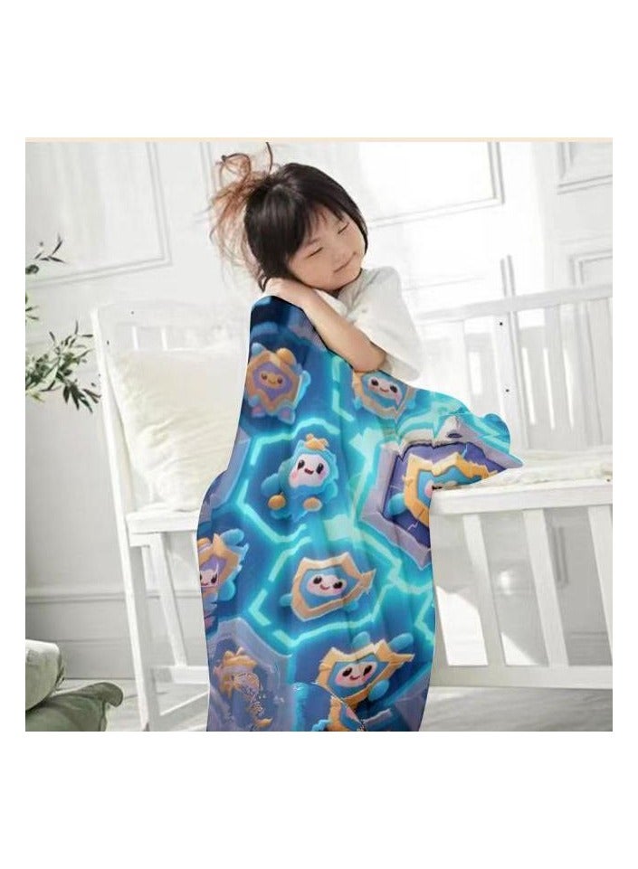 general Children's or student cartoon flannel thin blanket (warm and comfortable, suitable for sleep, games) 100cm*150cm - Image 4