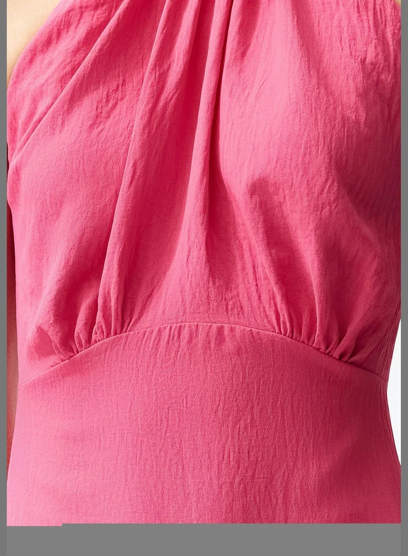 trendyol Pink Gathered Dress