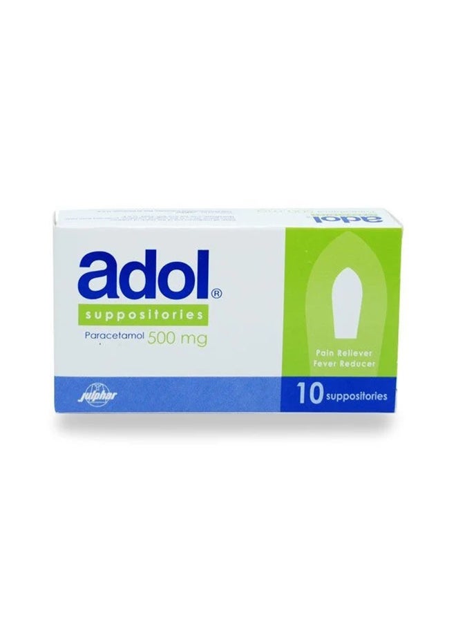 Julphar Adol 500Mg Suppositories 10'S 