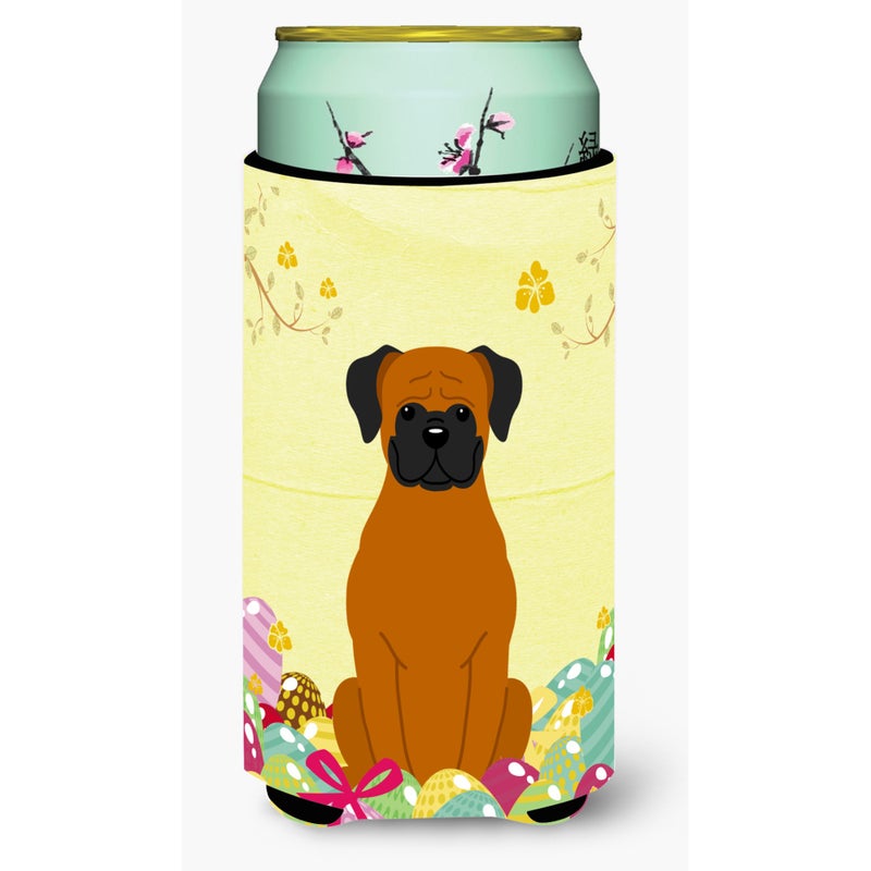 Caroline's Treasures ""Caroline's Treasures Easter Eggs Fawn Boxer Tall Boy Beverage Insulator Hugger  Multicolor""