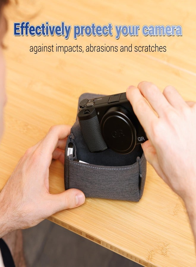 JJC Camera Pouch, Protective Case for Digital Camera, Universal Electronics Accessories Soft Carrying Case Bag for Canon G7XM3 Sony ZV-1 II ZV1II ZV1 ZV-1F ZV1F RX100 VII VI VA IV Ricoh GR III - Image 5