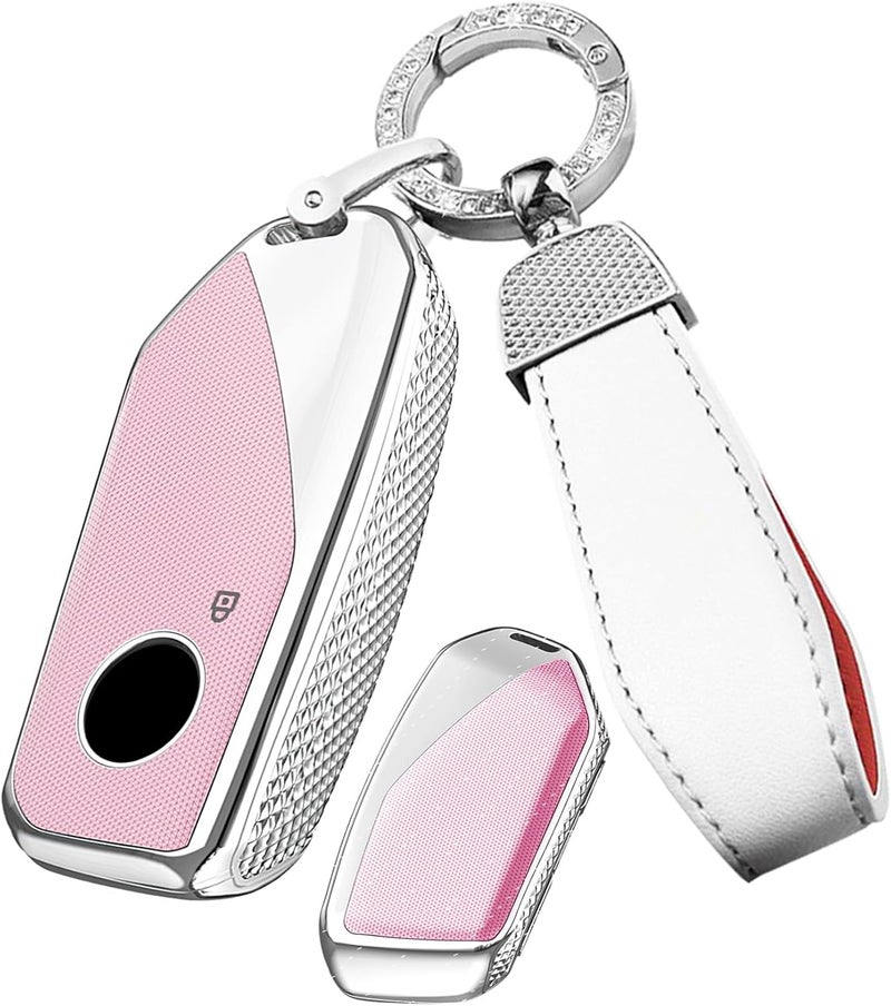 SANRILY Pink Smart Key Fob Cover for BMW - Image 1