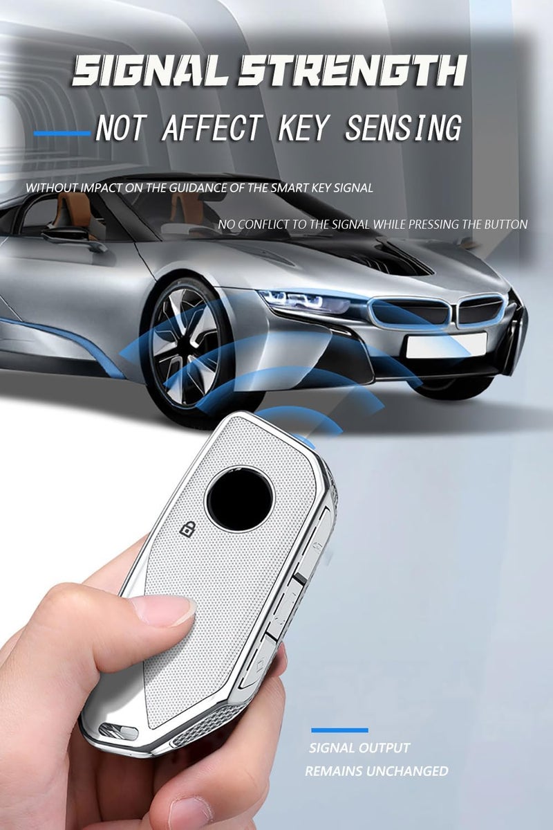 SANRILY Pink Smart Key Fob Cover for BMW - Image 3
