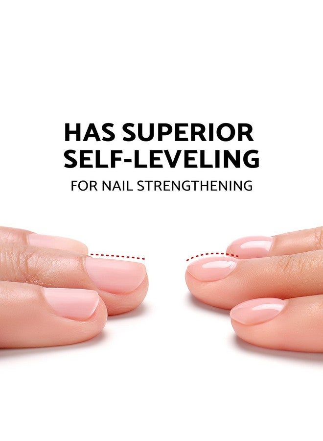 AIMEILI Clear Rubber Base Gel For Nails, Soak Off U V LED Hema Free Clear Sheer Gel Nail Polish, 4 in 1 Nail Strengthen/Enhance/Base Coat/Color Gel Polish 10ml - Image 2