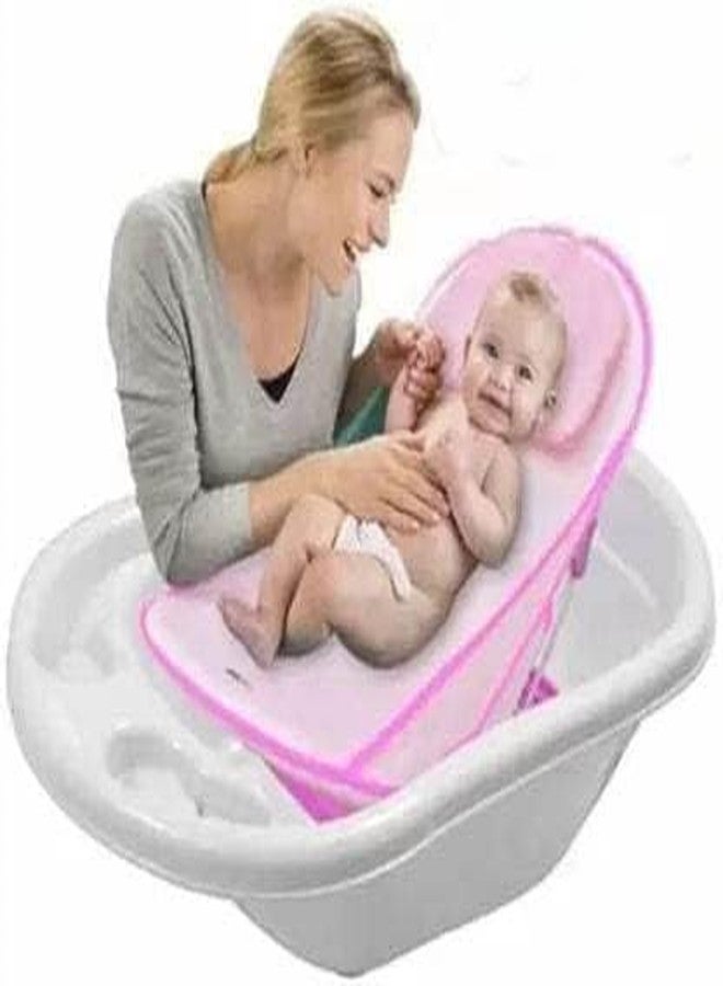 KitchDeco Kitch Deco™ Foldable Baby Bather Seat New Born Babies for Bathing (Pink) - Image 3