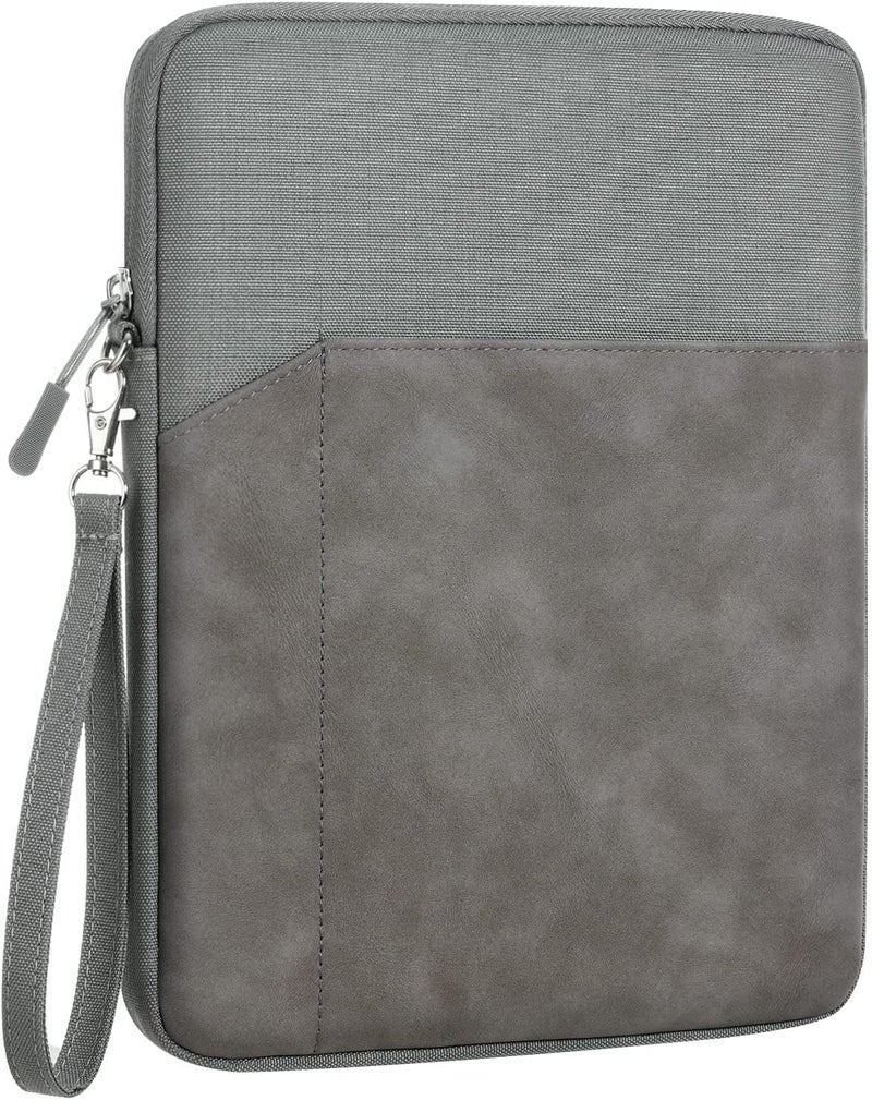 Moca حافظة كمبيوتر لوحي مقاس 13 بوصة لجهاز iPad Pro 12.9، Surface Pro 9/8/X، Galaxy Tab S9 Plus/S8 Plus، مع جيب ملحقات (رمادي داكن، 13 بوصة) - Image 1