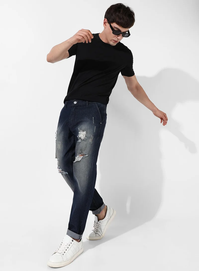 CAHOOT  Men's Ripped Dark-Wash Denim Jeans for Men | Best Price UAE