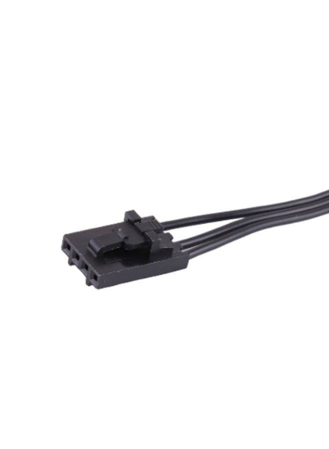 Vacatga for Corsair RGB to Standard ARGB 4-Pin 5V Adapter Connector RGB Cable 25cm Extension Cord Black PVC Black PVC - Image 4