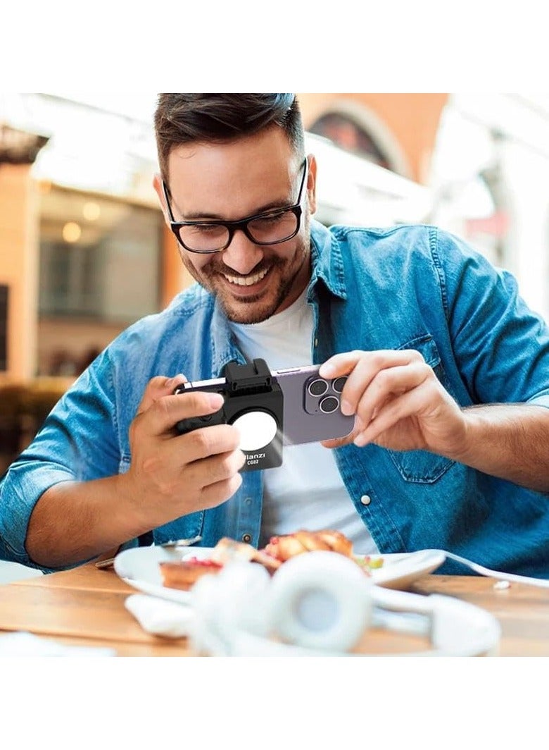 يولانزي مقبض التصوير الذكي المطوّر ULANZI CG02 مع وحدة تحكم بلوتوث قابلة للفصل – قبضة مريحة للهاتف الذكي للتصوير والسفر والفيديوهات اليومية - Image 4