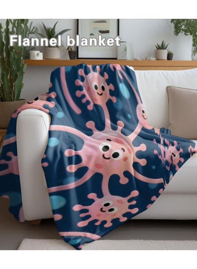 general Children's or student cartoon flannel thin blanket (warm and comfortable, suitable for sleep, games) 100cm*150cm - Image 5