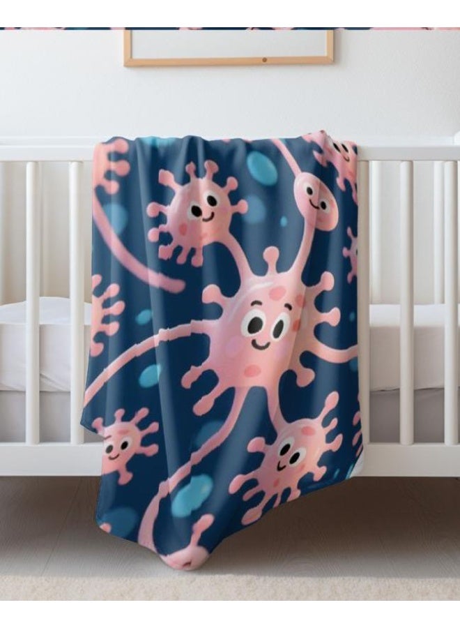 general Children's or student cartoon flannel thin blanket (warm and comfortable, suitable for sleep, games) 100cm*150cm - Image 3