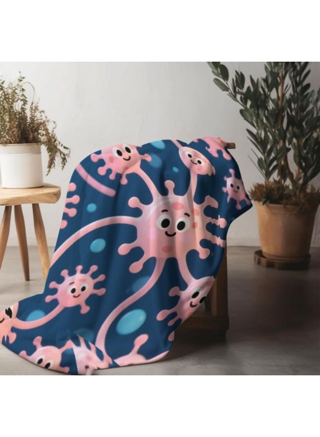 general Children's or student cartoon flannel thin blanket (warm and comfortable, suitable for sleep, games) 100cm*150cm - Image 4