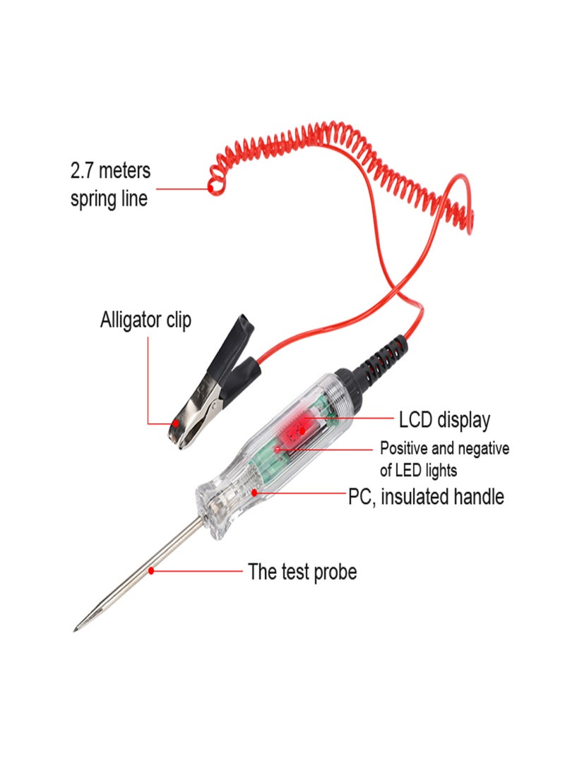 Car Test Pen LCD Display Circuit On-off Voltage and Poles Detection Pen Battery Voltage Tester Fuse Testing Device - Image 4