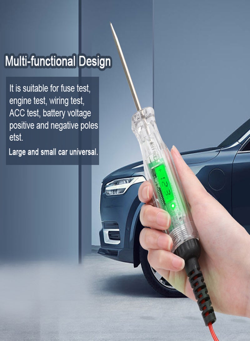 Car Test Pen LCD Display Circuit On-off Voltage and Poles Detection Pen Battery Voltage Tester Fuse Testing Device - Image 2