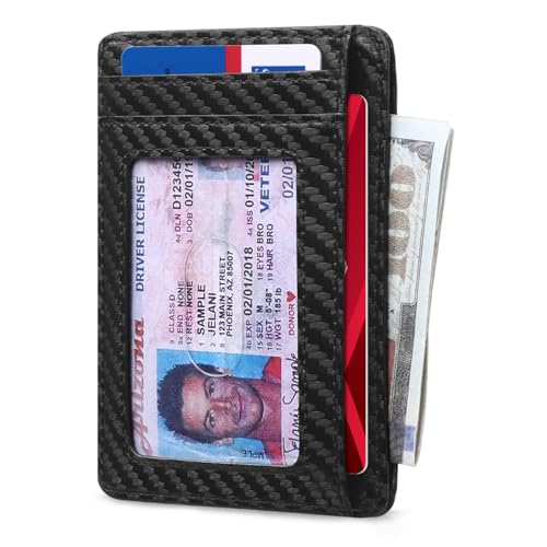 RUNBOX Slim Minimalist Front Pocket RFID Blocking Leather Wallets for Men and Women Card Holder Wallets Gifts for men - Image 5