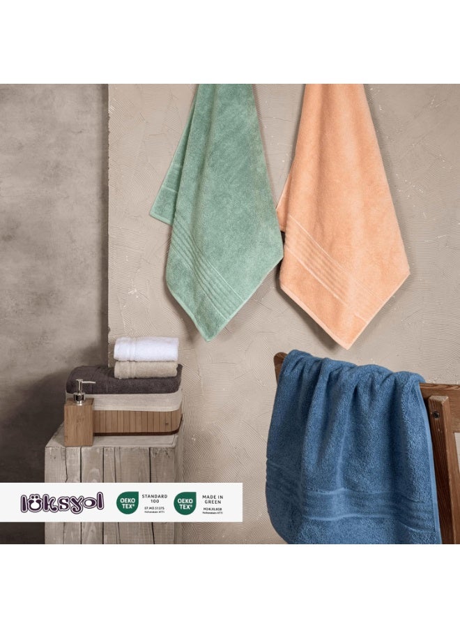 لوكسيول طقم مناشف فاخرة من لوكسيول - 100٪ قطن تركي نقي - وزن 600 GSM - ناعم جداً وذو امتصاص عالي - طقم 6 قطع (2 منشفة حمام 140×70، 2 منشفة يد 50×70، 2 منشفة وجه 50×30) - جودة فندقية فاخرة ومناسبة للمنتجعات - تصميم أنيق وعصري - معتمد من أوكو-تكس (صنع بطريقة مستدامة ومعيار 100) - أخضر زاهي - منشفة مثالية للاستخدام اليومي أو لضيوفك أو للهدايا - ناعمة على البشرة ولا تتلاشى ألوانها مع الغسيل - قابلة للغسل بالغسالة وتدوم طويلاً - فخامة ملموسة في كل مرة تستخدمها فيها - طقم مناشف عملي وأنيق يناسب المنزل أو السفر أو النادي الصحي - مناشف لوكسيول مصممة لتجمع بين الجودة العالية والأناقة - Image 4