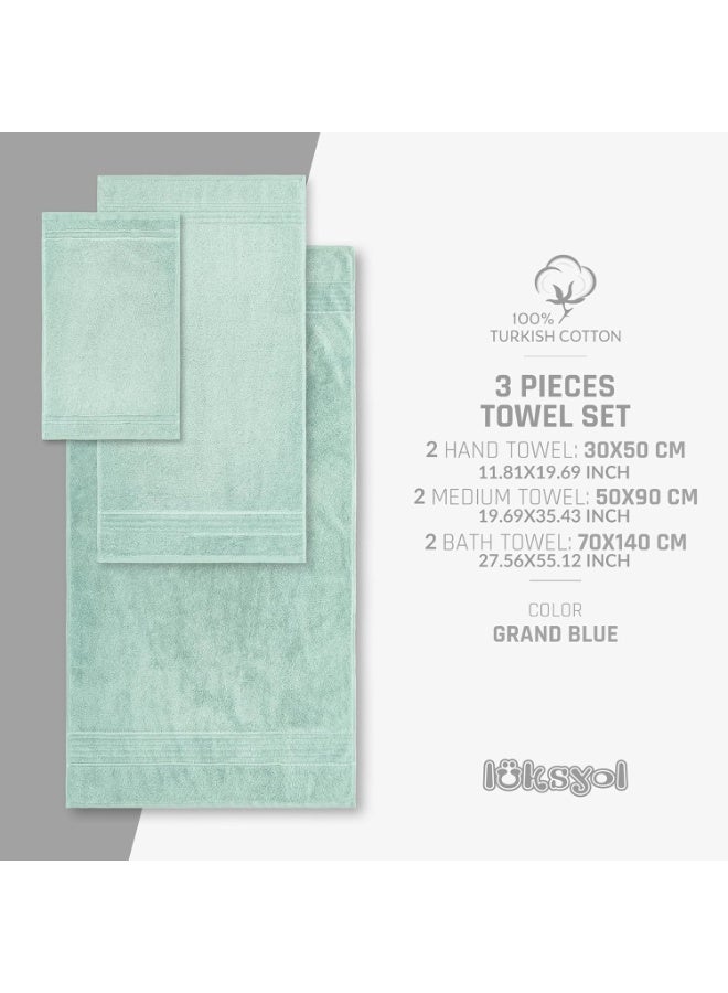 لوكسيول طقم مناشف فاخرة من لوكسيول - 100٪ قطن تركي نقي - وزن 600 GSM - ناعم جداً وذو امتصاص عالي - طقم 6 قطع (2 منشفة حمام 140×70، 2 منشفة يد 50×70، 2 منشفة وجه 50×30) - جودة فندقية فاخرة ومناسبة للمنتجعات - تصميم أنيق وعصري - معتمد من أوكو-تكس (صنع بطريقة مستدامة ومعيار 100) - أخضر زاهي - منشفة مثالية للاستخدام اليومي أو لضيوفك أو للهدايا - ناعمة على البشرة ولا تتلاشى ألوانها مع الغسيل - قابلة للغسل بالغسالة وتدوم طويلاً - فخامة ملموسة في كل مرة تستخدمها فيها - طقم مناشف عملي وأنيق يناسب المنزل أو السفر أو النادي الصحي - مناشف لوكسيول مصممة لتجمع بين الجودة العالية والأناقة - Image 5