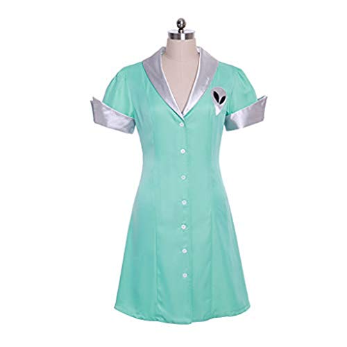 Fortunehouse Roswell Crashdown Cosplay Costume Liz Parker Cafe Waitress Maid Dress Costume L - Image 2