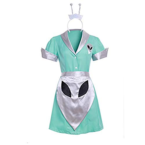 Fortunehouse Roswell Crashdown Cosplay Costume Liz Parker Cafe Waitress Maid Dress Costume L - Image 1