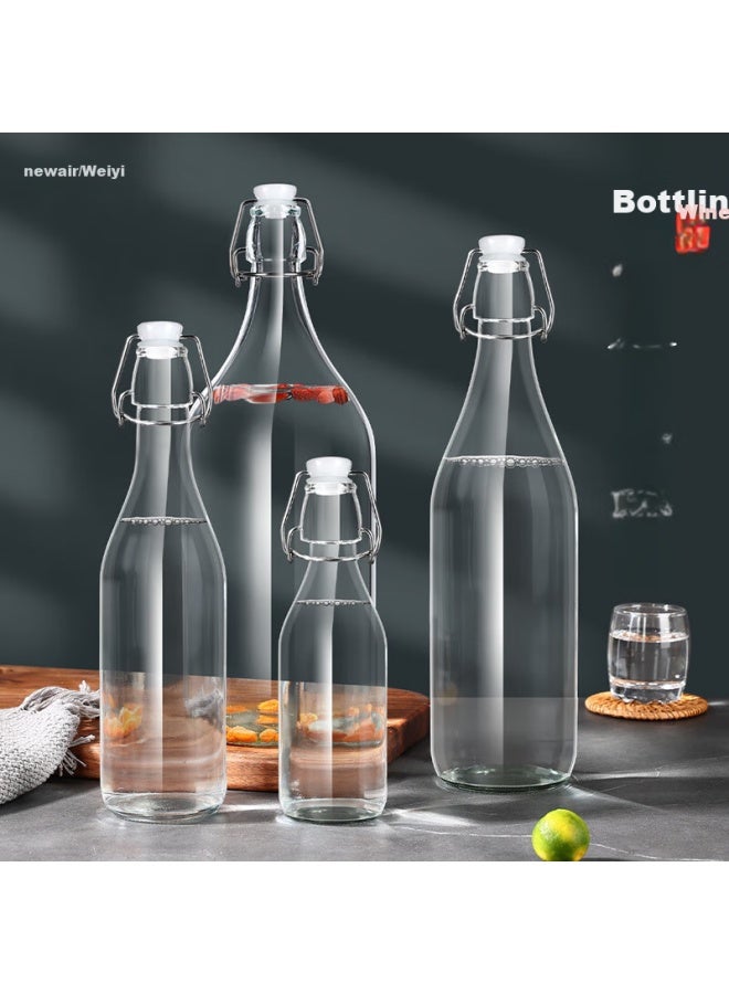 Newair Glass Wine Bottle, Empty Bottle With Sealing, High-End Infusion Bottle, Specialized For Red Wine, White Wine, Homemade Brew, Storage, Decanting, And Wine Container - Image 1