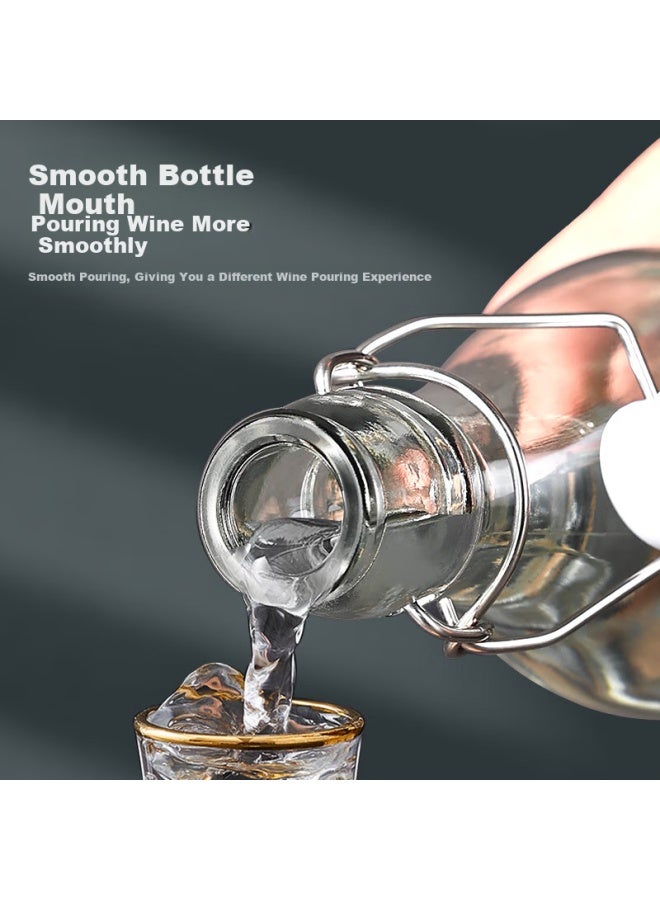 Newair Glass Wine Bottle, Empty Bottle With Sealing, High-End Infusion Bottle, Specialized For Red Wine, White Wine, Homemade Brew, Storage, Decanting, And Wine Container - Image 4