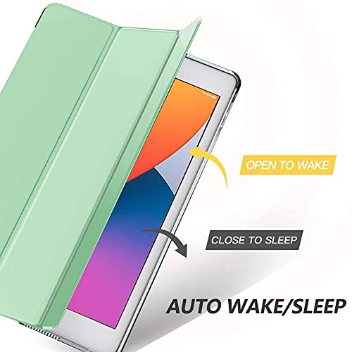 MOCA Compatible Smart flip Cover case for Apple iPad 9.7 inch 2017 2018 iPad 5th 6th Generation A1893 A1954 A1822 A1823 Smart case Cover (iPad 9.7 inch 2017/2018 Launched, Light Green) - Image 2