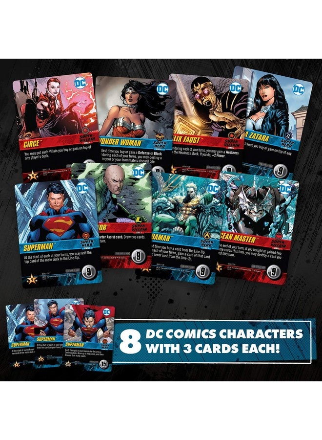 DC Deck-Building Game: Confrontations - Exciting 2v2 Format - Eight Iconic DC Characters to Play - Standalone, Compatible with Full DC Deck-Building Game Series