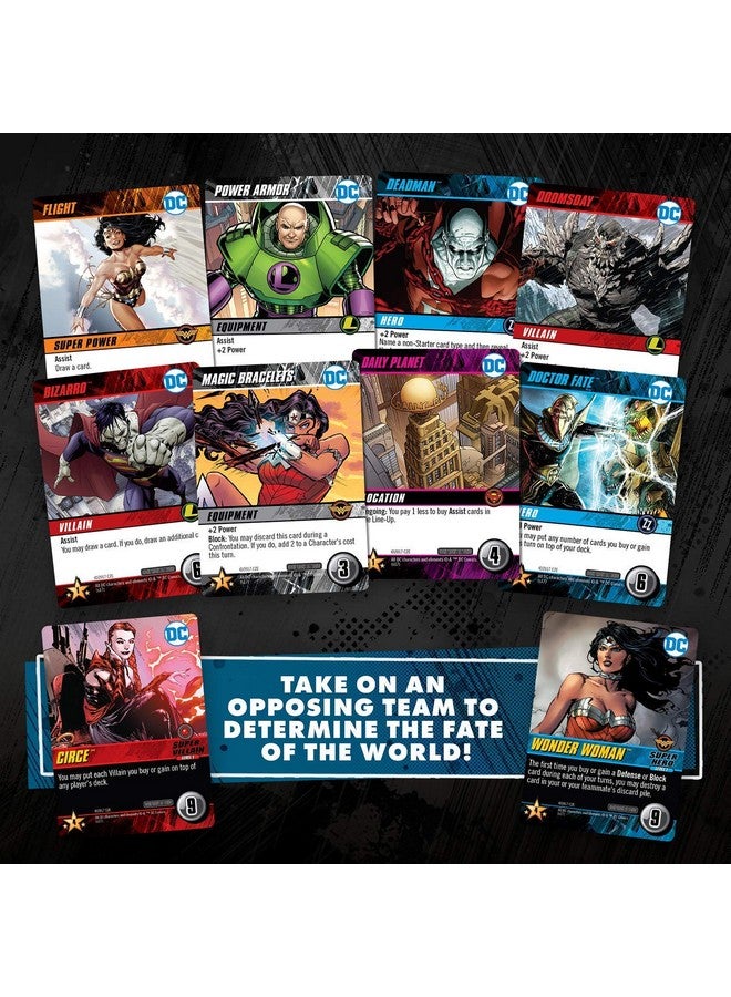 DC Deck-Building Game: Confrontations - Exciting 2v2 Format - Eight Iconic DC Characters to Play - Standalone, Compatible with Full DC Deck-Building Game Series