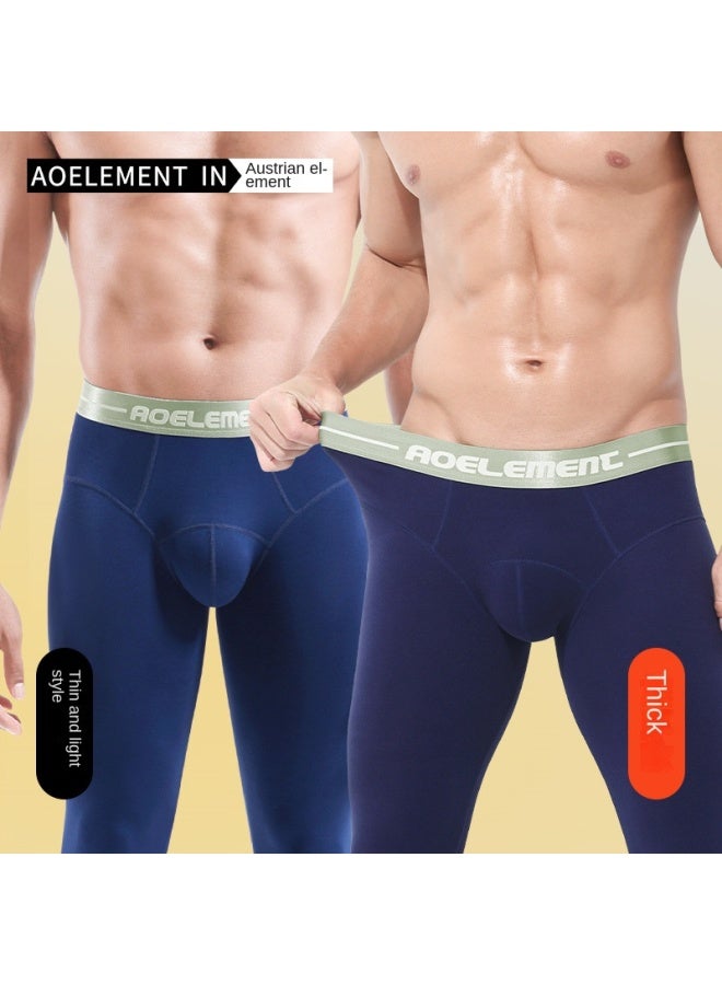 Austrian Element Men's Thin Thermal Pants Autumn Pants Men's Tight-fitting Underpants Men's Cotton Pants Men's Autumn And Winter Breathable Line Pants Leggings - Image 3
