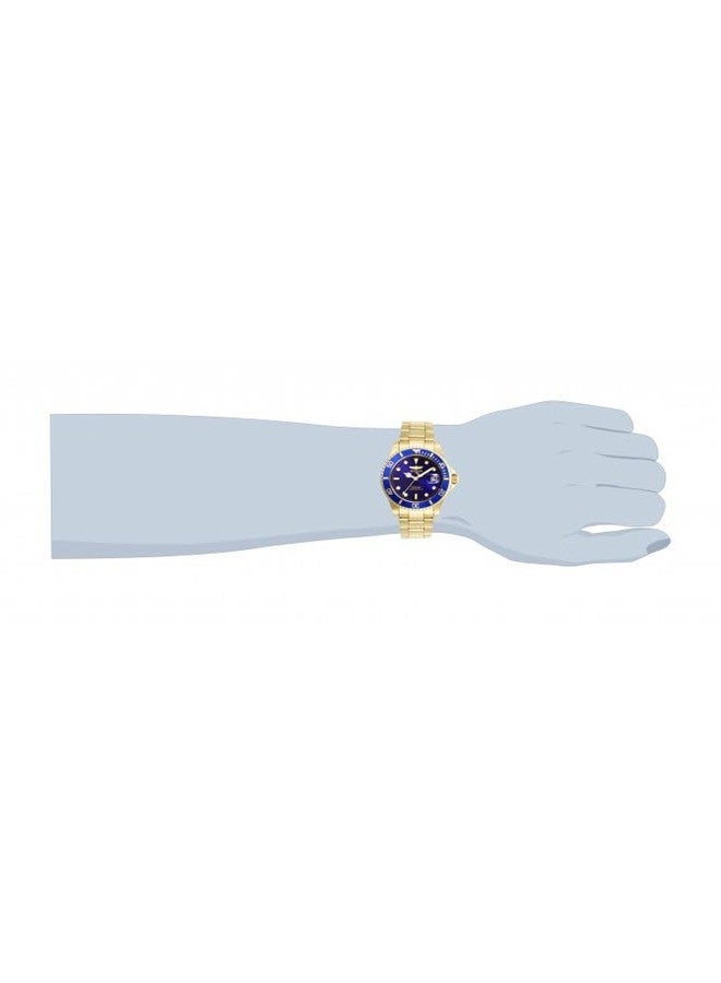 Invicta Men's Pro Diver Quartz Watch with Stainless Steel Strap, Gold/Blue, 26974 - Image 5