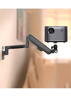 XiuWoo Wall Mounted 360° Rotation Air Rocker Arm Projector Shelf Projector Bracket Wall Hanger Hanging Lifting Bracket Projector Expansion Bracket Ceiling Wall Side Projection Home Office Projector Stand Decorative Shelves  - Image 1