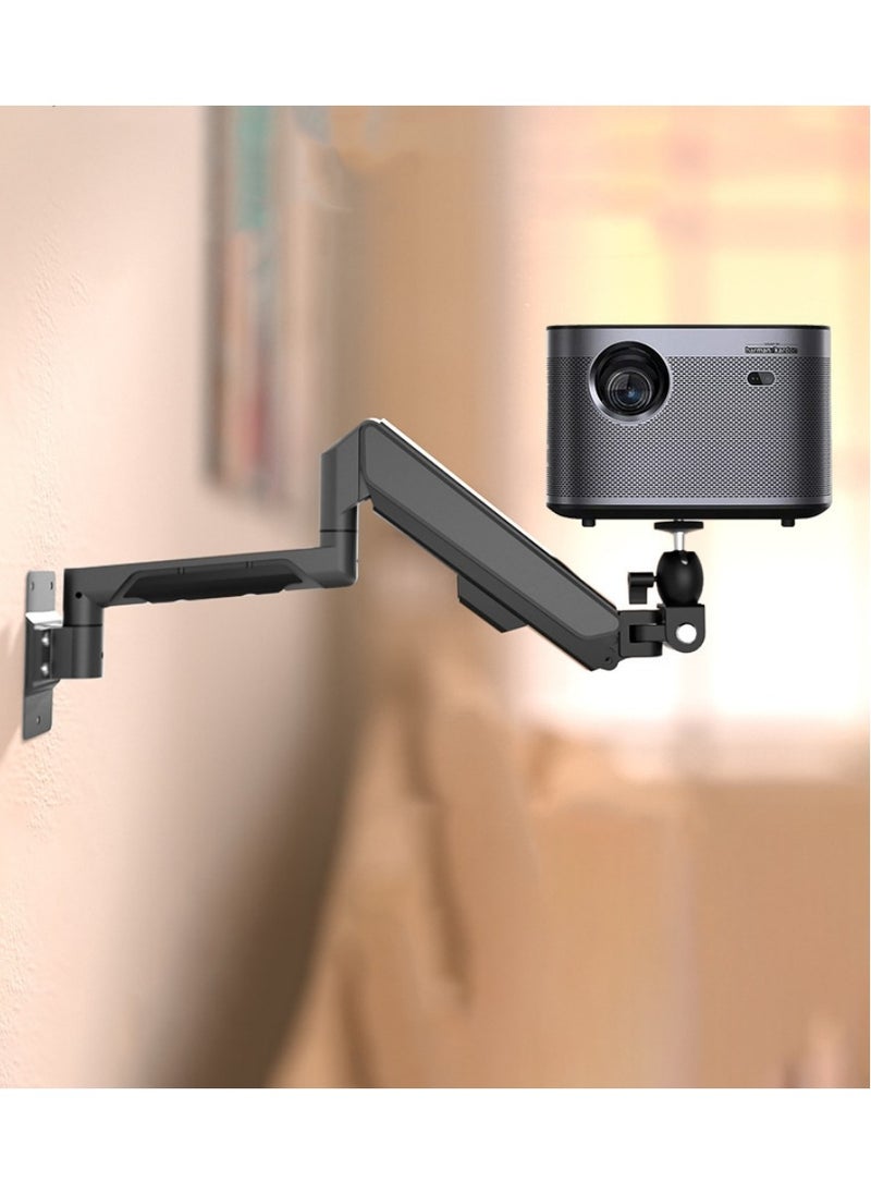 XiuWoo - Wall Mounted 360° Rotation Air Rocker Arm Projector Shelf Projector Bracket Wall Hanger Hanging Lifting Bracket Projector Expansion Bracket Ceiling Wall Side Projection Home Office Projector Stand Decorative Shelves - Image 1