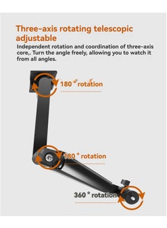 XiuWoo Wall Mounted 360° Rotation Air Rocker Arm Projector Shelf Projector Bracket Wall Hanger Hanging Lifting Bracket Projector Expansion Bracket Ceiling Wall Side Projection Home Office Projector Stand Decorative Shelves  - Image 5