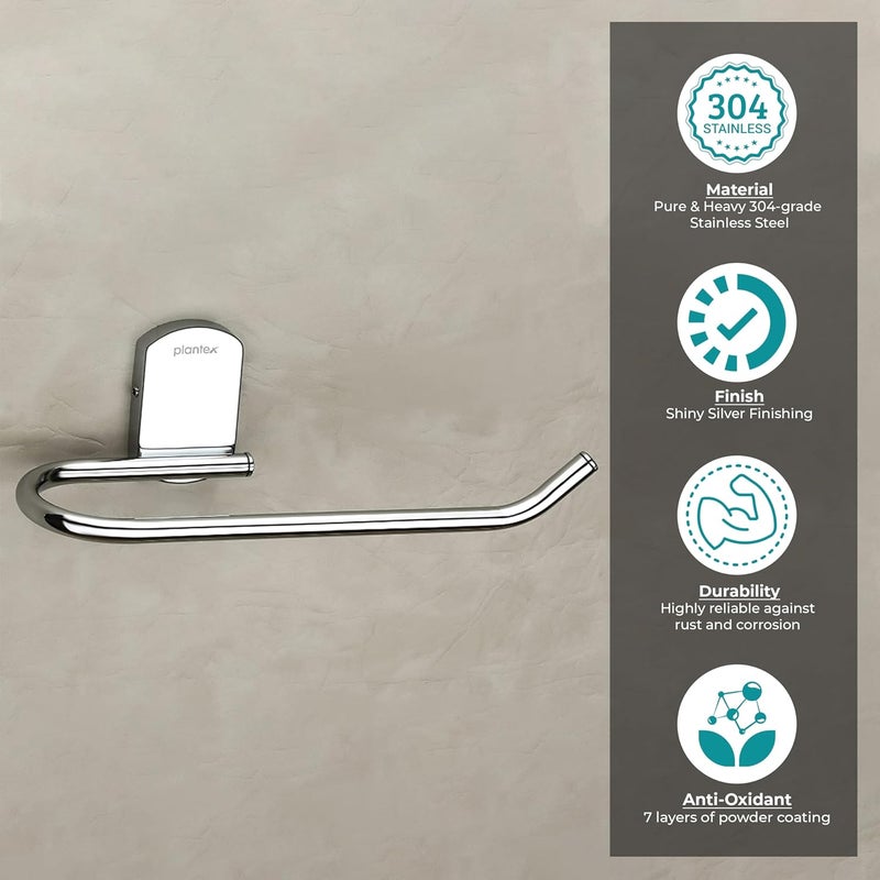plantex Plantex 304 Grade Stainless Steel Towel Ring for Washbasin/Napkin Holder/Hand Towel Holder for Bathroom & Kitchen/Bathroom Accessories - (Chrome)  - Image 3