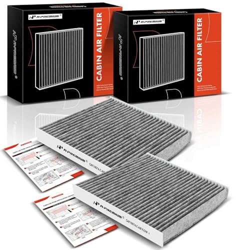 A-Premium 2 Pack Cabin Air Filter with Activated Carbon Compatible with Lexus Models - GS200T, GS350, GS450H, IS200T, IS250, IS300, IS350, IS500, RC200T, RC300, RC350, GS F - Image 1
