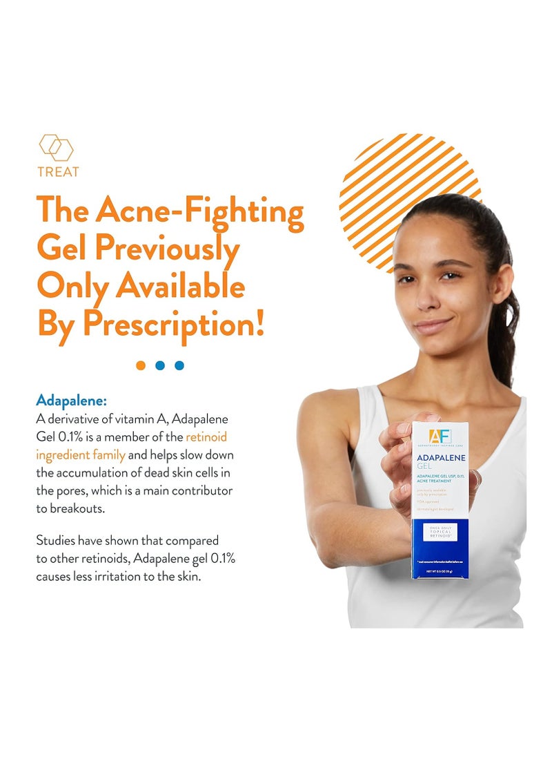 Acne Free Adapalene Gel 0.1%, Once-Daily Topical Retinoid Acne Treatment, Dermatologist Developed, Unclogs Pores and Clears Acne, Prevents and Improve Whiteheads and Blackheads, 1.6 Ounce - pzsku/Z431CAC4088CD91C41F3AZ/45/_/1740047894/a5bf6d1e-624d-4c84-8a67-a61c5994412d