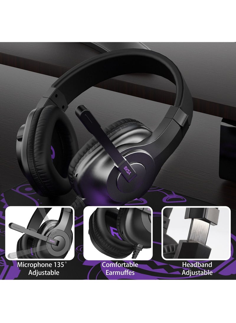 EKSA - 4-In-1 Professional Gaming Equipment Set, RGB Keyboard, Mouse, Mouse Pad and Headset Set - Image 1