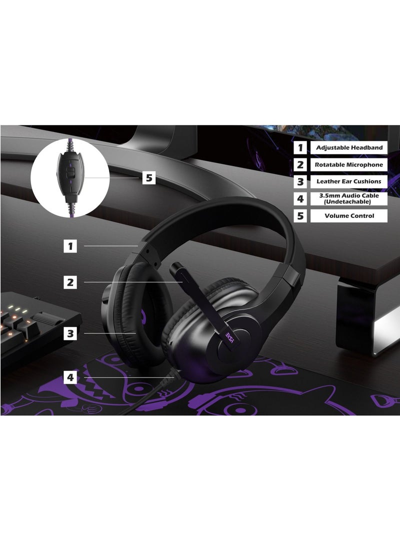 EKSA - 4-In-1 Professional Gaming Equipment Set, RGB Keyboard, Mouse, Mouse Pad and Headset Set - Image 1