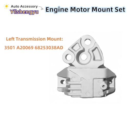 Yllshengyu 3Pcs Engine Motor & Transmission Mount Kit - Compatible with Compass 2017-2022 2.4L 6-Speed (Ede/EDD/ED6 Engine Code), Replaces OE 3487 3499 3501 682530038AD 68323461AA 68323781AA - Image 4