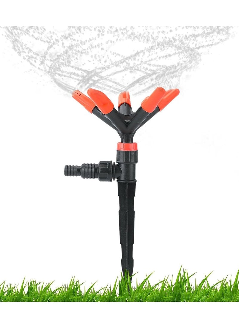 5 Arm High Pressure Rotary Sprinkler, 360 Degree Automatic Rotating Adjustable Lawn Garden Irrigation Traveling Sprinklers - pzsku/Z431CC99EBE513A69375FZ/45/_/1691240245/e75fee95-bc64-455d-ab0e-7ade3cdbb669