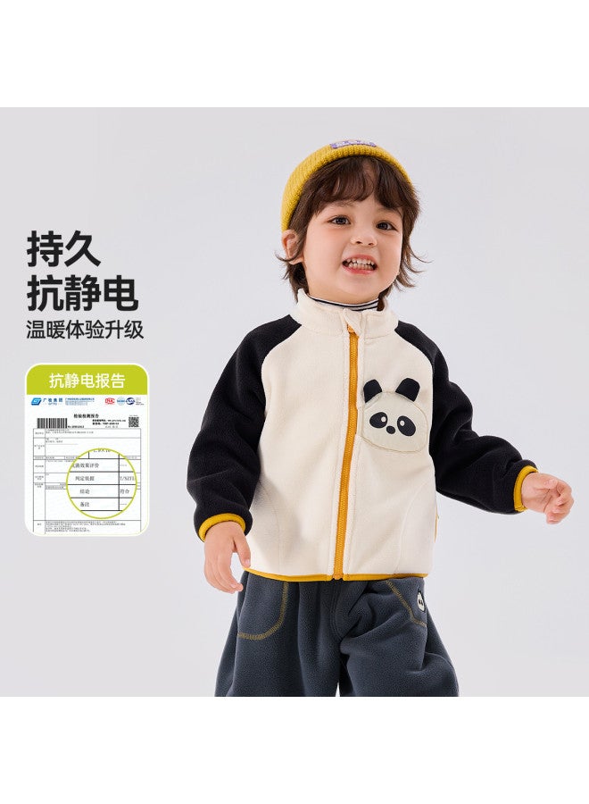Doodle Home kids' Autumn Fleece Jacket, Stylish Boys' & Girls' Top, Baby Outerwear - Image 3